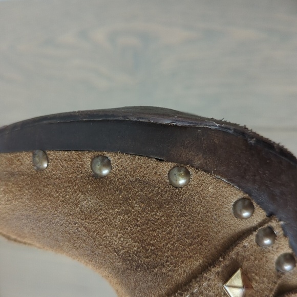 Suede heeled clogs size 37/6 - Picture 8 of 11